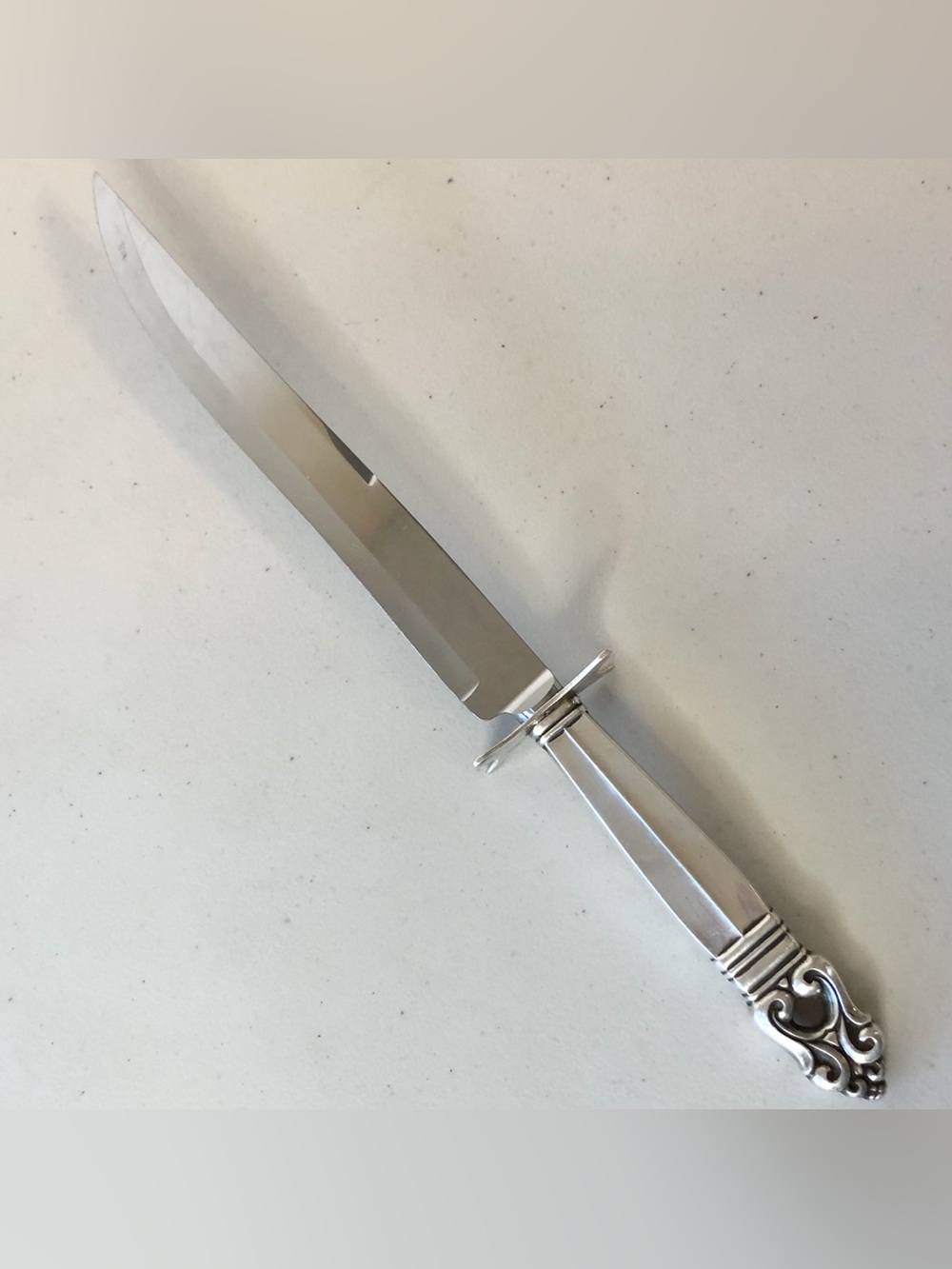 International Royal Danish Sterling Carving Knife Sharp Steak 13”